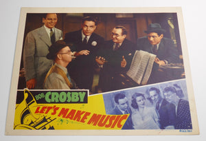 Let's Make Music Lobby Card Movie Poster Bob Crosby, Jean Rogers, Joseph Buloff