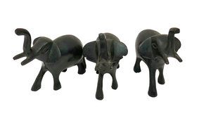 Pottery Barn African Elephant Metal Place Card Holders