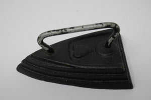 Cast Iron Mini Sad Iron with Heart Salesman Sample