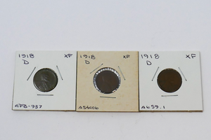 U.S Mint 1918-D Lincoln Wheat Ear Cent 1C Penny Bronze Coins