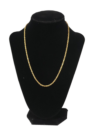 Leach & Garner 925 Sterling Silver Gold Plated Chain Necklace