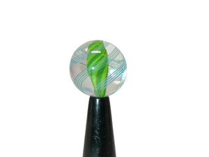 Richard Marquis Studio Art Glass Ren Faire Green Swirl Marble