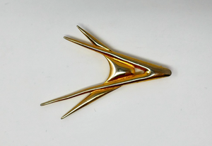 Mid Century Vintage Chrysler Forward Look Gold Tone Brooch Pin Mopar Automobile
