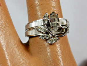 Karatclad 18kt HGE 7.5 Wedding Ring Set