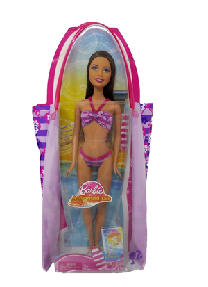 Mattel 2009 Barbie in A Mermaid Tale Water Play Fun Brunette Doll #T2360