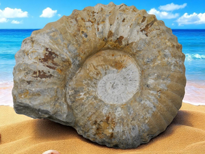 Large Natural Raw Ammonite Fossil 8 Lbs 10 Oz