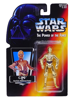 Kenner 1995 Star Wars Power of the Force Red Card C-3PO Action Figure