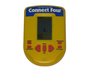 Milton Bradley 1995 Electronic Hand Held Connect Four WORKS!