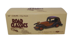 Heritage Mint Ltd. Road Classics Wooden Automobile Collectible 10" Coupe - Pine
