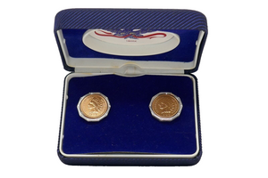 Swank 1905 1906 Indian Head Penny Coin Cufflinks