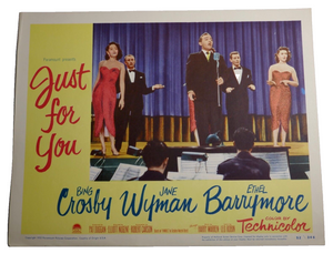 Just For You Lobby Card Movie Poster Bing Crosby Jane Wyman Ethel Barrymore