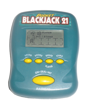 Radica 1997 Pocket Blackjack 21 Hand Held Electronic Game
