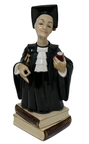 Law Judge Musical Liquor Decanter RARE