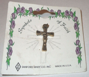 Sanford White Co. Inc. ~ Symbols of Faith ~ Cross Pin RARE