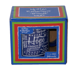 Christian Brands Written Reflections Blue Hope 11 oz Ceramic Coffee Mug NRFB