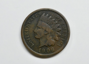 U.S Mint 1906 Indian Head Cent Penny 1C Bronze Coin