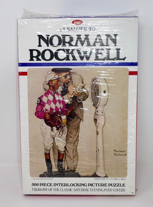 Jaymar A Salute to Norman Rockwell 500 Piece Puzzle Saturday Evening Post
