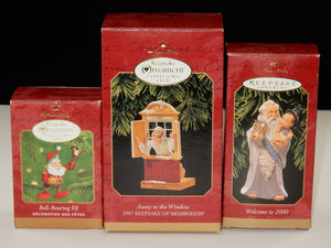 Hallmark Keepsake Ornaments ~ Elf, Welcome to 2000, Away to the Window