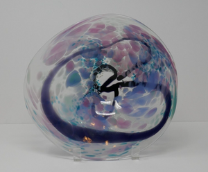 Sandy Fritch 1994 Hand Blown Studio Art Glass Bowl