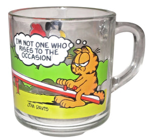 McDonald's 1980 Jim Davis Garfield & Odie Glass Collector Cup Mug