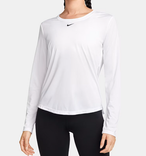 Nike Dri-FIT Women's Standard Fit Long-Sleeve White Top Size Small