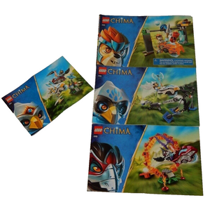 Lego Chima #70100, 70101, 70102, 70114 Instruction Manual Books