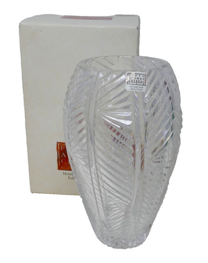 Fifth Avenue Lead Crystal Orleans 9" Vase ~ Made in Poland