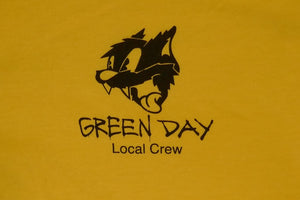 Green Day Tour Black Cat Billie Joe Armstrong Local Crew XL T-Shirt