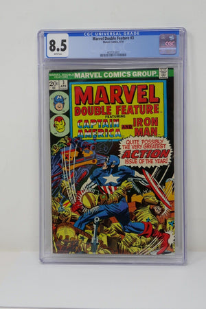 Marvel 1974 Marvel Double Feature #3 CGC 8.5 - Captain America & Iron Man