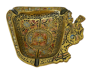 Brass & Enamel Ashtray Made in Israel
