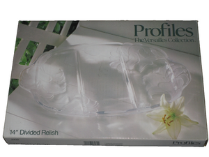 Profiles The Versilles Collection 14" Divided Relish Tray NEW