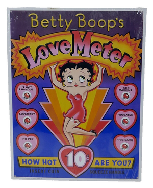 Betty Boop 1991 Love Meter 12" x 15.5" Tin Metal Sign
