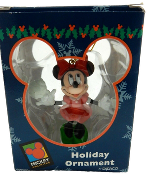 Enesco Disney Minnie Mouse Serving Tea Coffee 3" Ornament w/Box