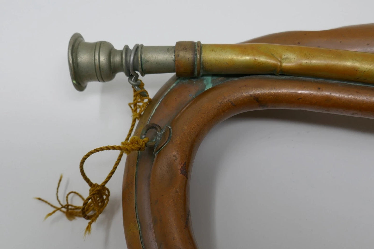 Antique British Canadian Military Duty Bugle A.K.A. M1855 by Beare & Son RARE