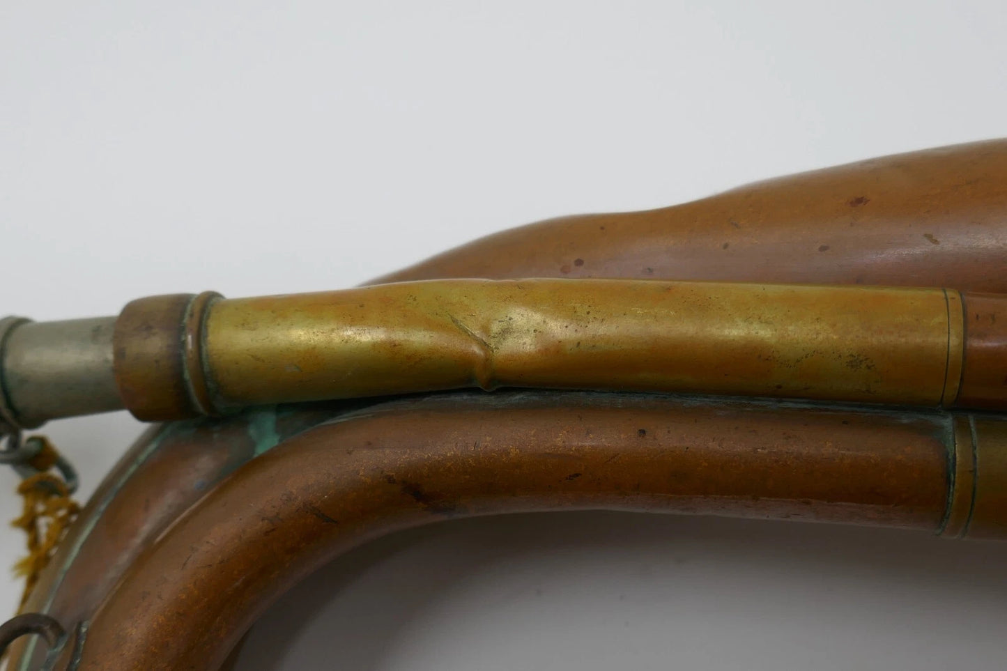 Antique British Canadian Military Duty Bugle A.K.A. M1855 by Beare & Son RARE