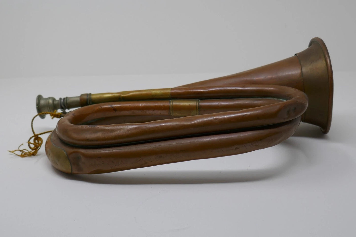 Antique British Canadian Military Duty Bugle A.K.A. M1855 by Beare & Son RARE