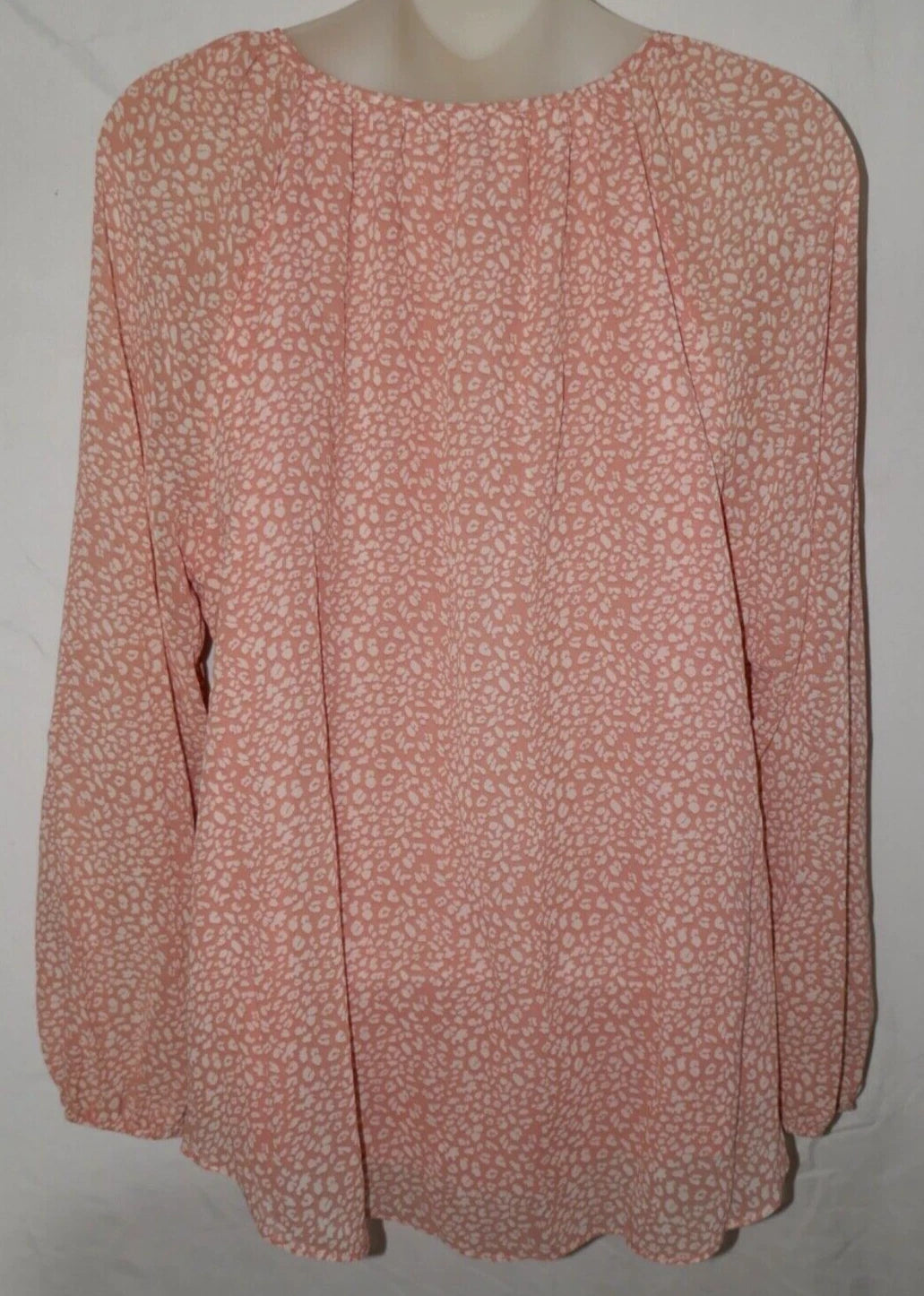 Women Boho Floral Print V Neck Long Puff Sleeve XL Blouse Shirts