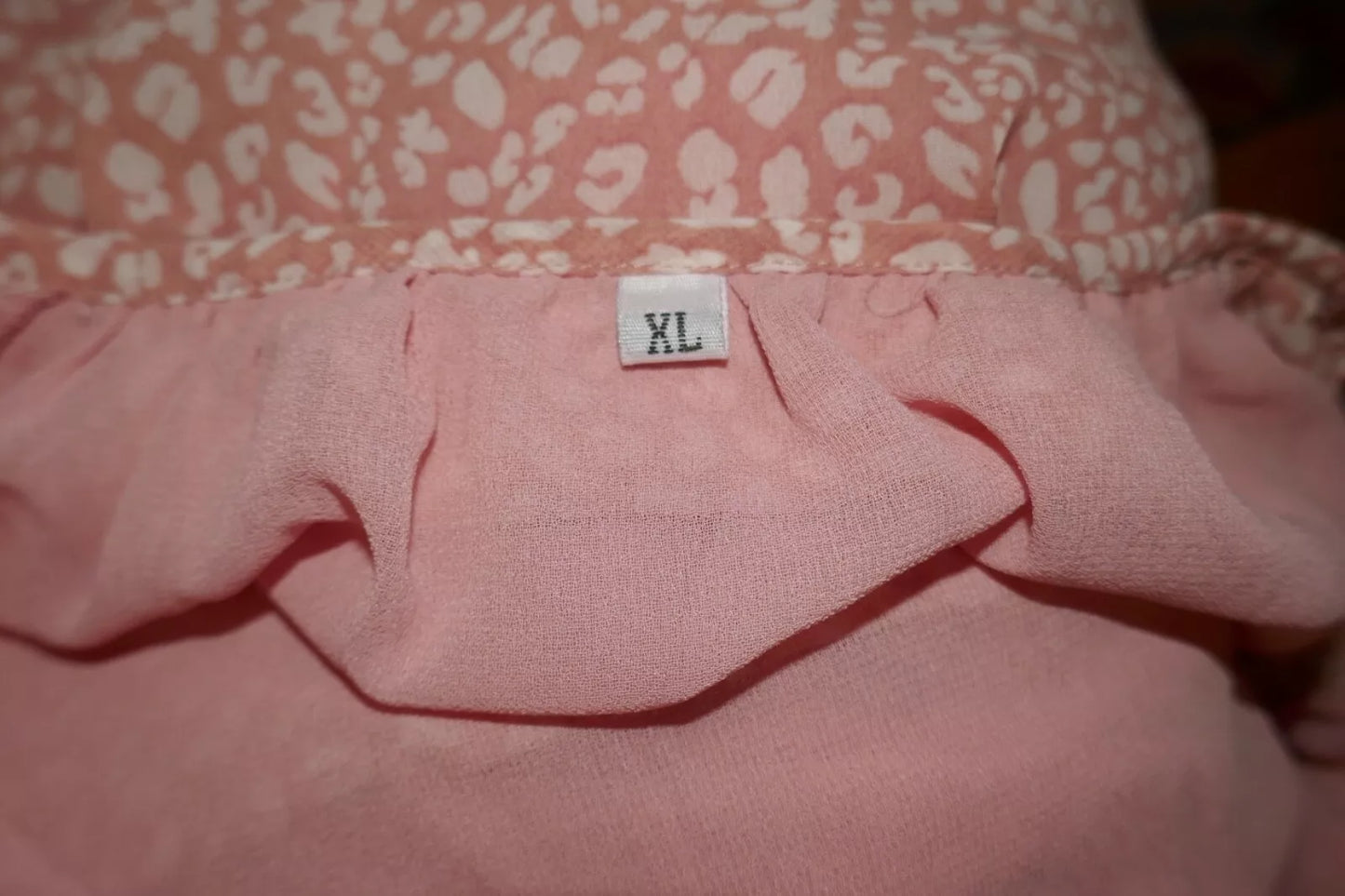 Women Boho Floral Print V Neck Long Puff Sleeve XL Blouse Shirts