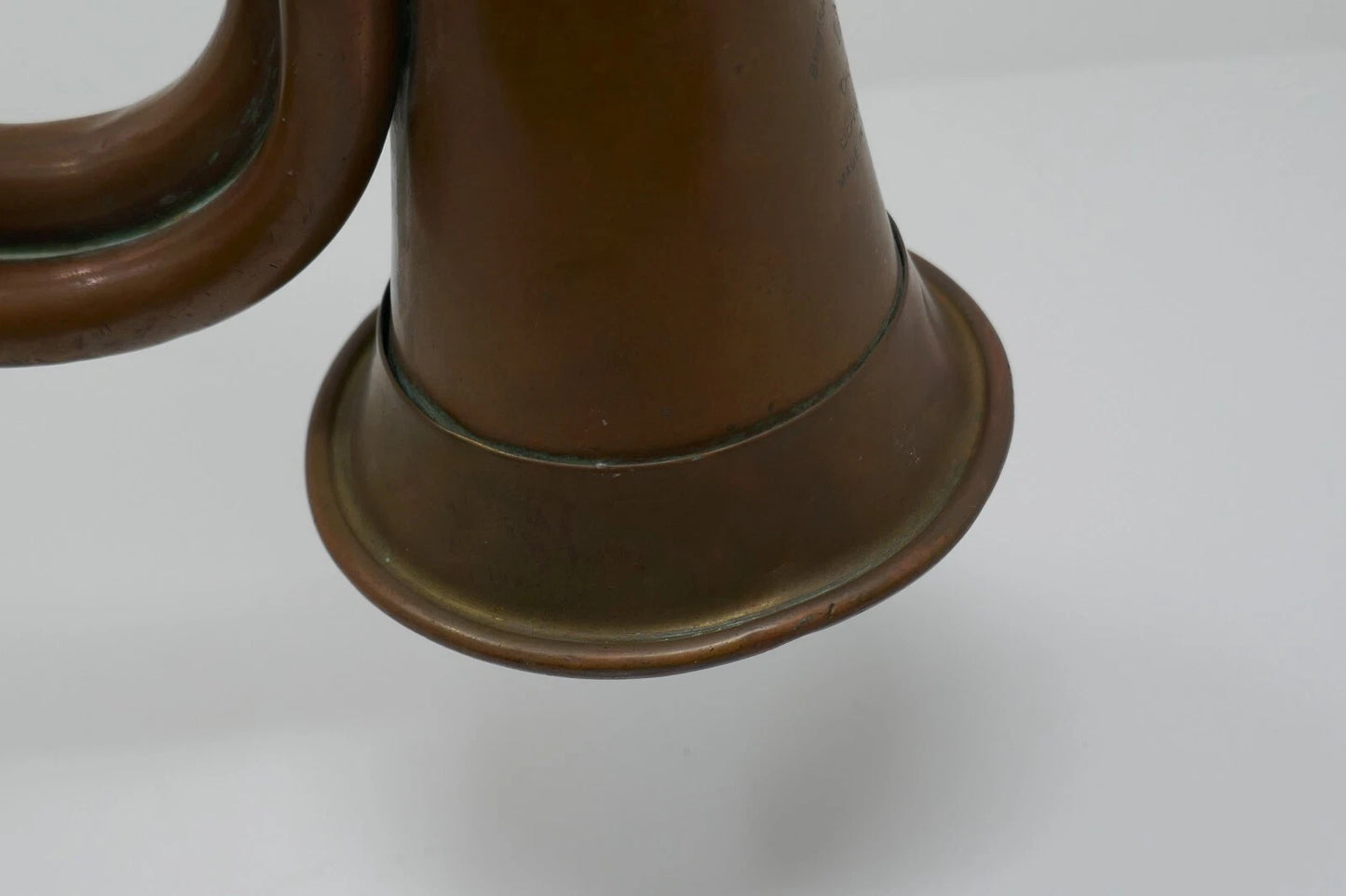 Antique British Canadian Military Duty Bugle A.K.A. M1855 by Beare & Son RARE