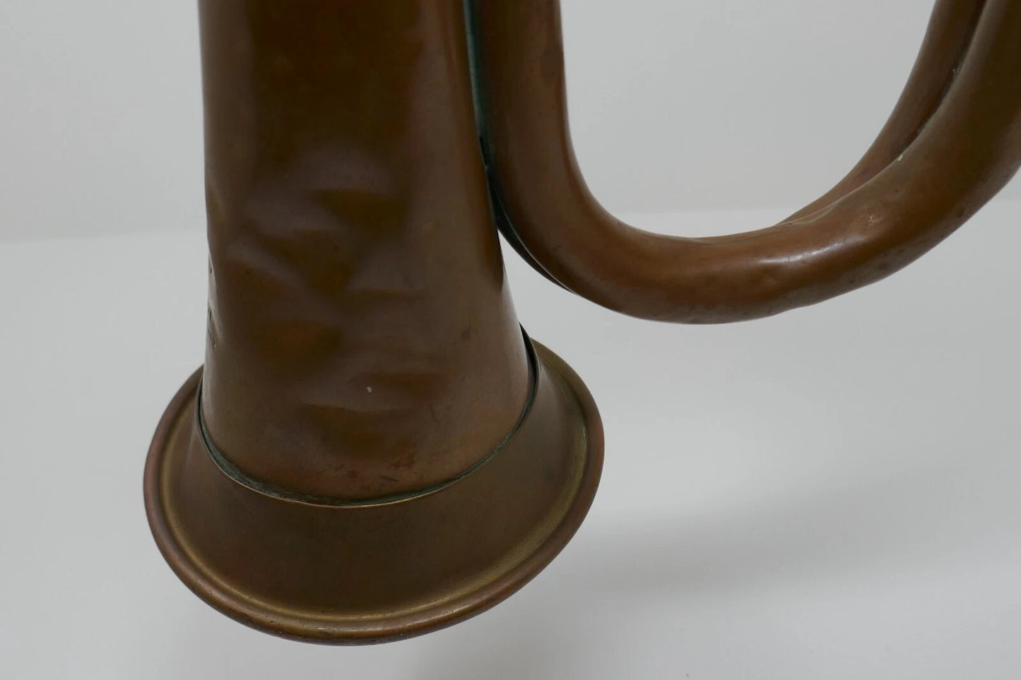 Antique British Canadian Military Duty Bugle A.K.A. M1855 by Beare & Son RARE