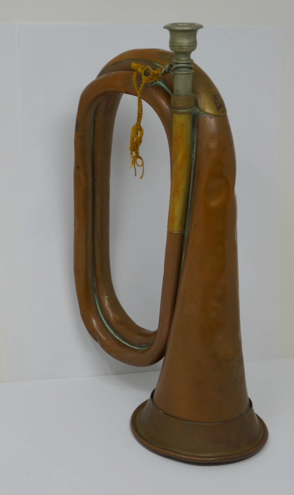 Antique British Canadian Military Duty Bugle A.K.A. M1855 by Beare & Son RARE