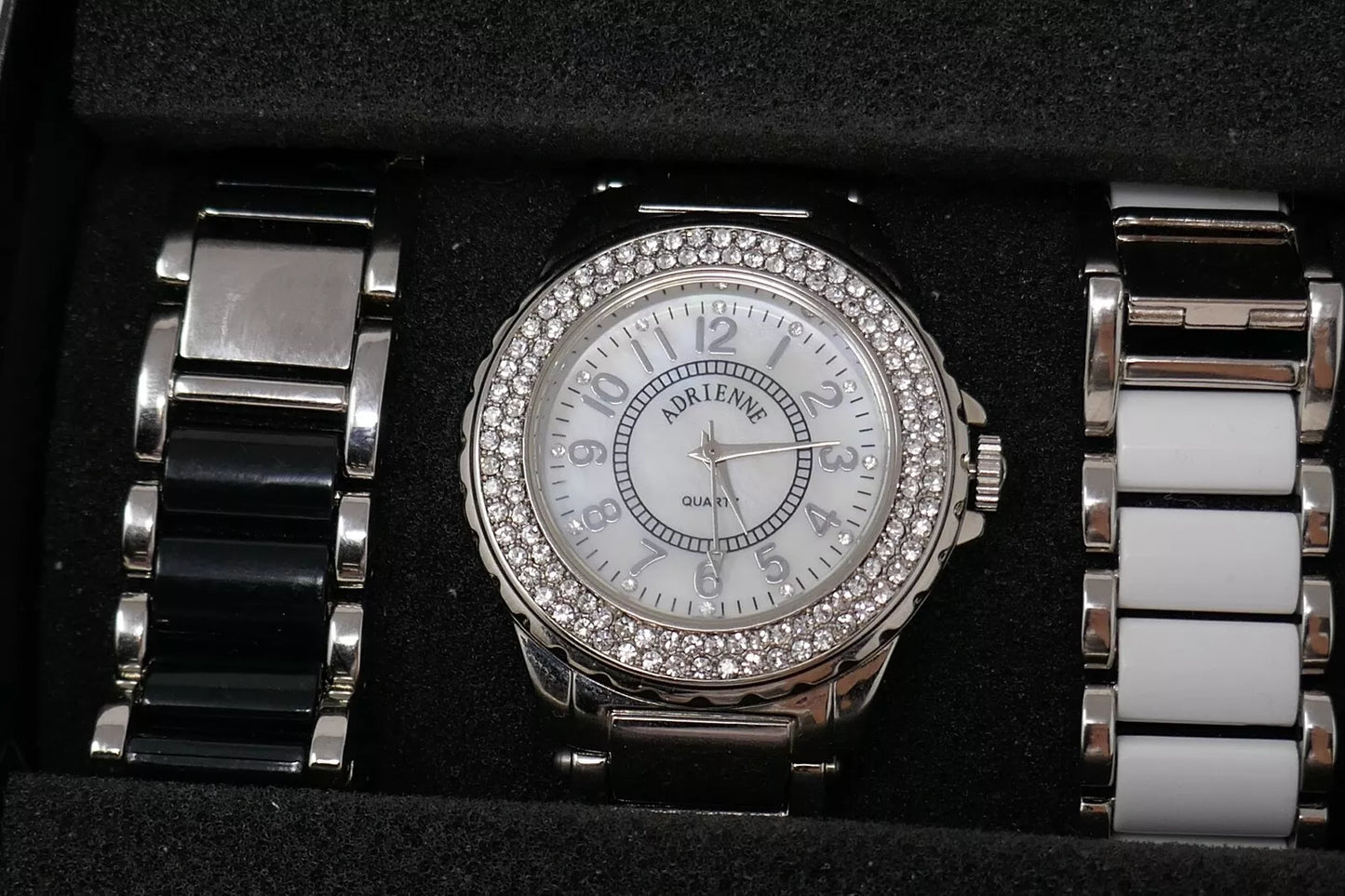 Real Collectibles By Adrienne Quartz Watch with Interchangeable Bands