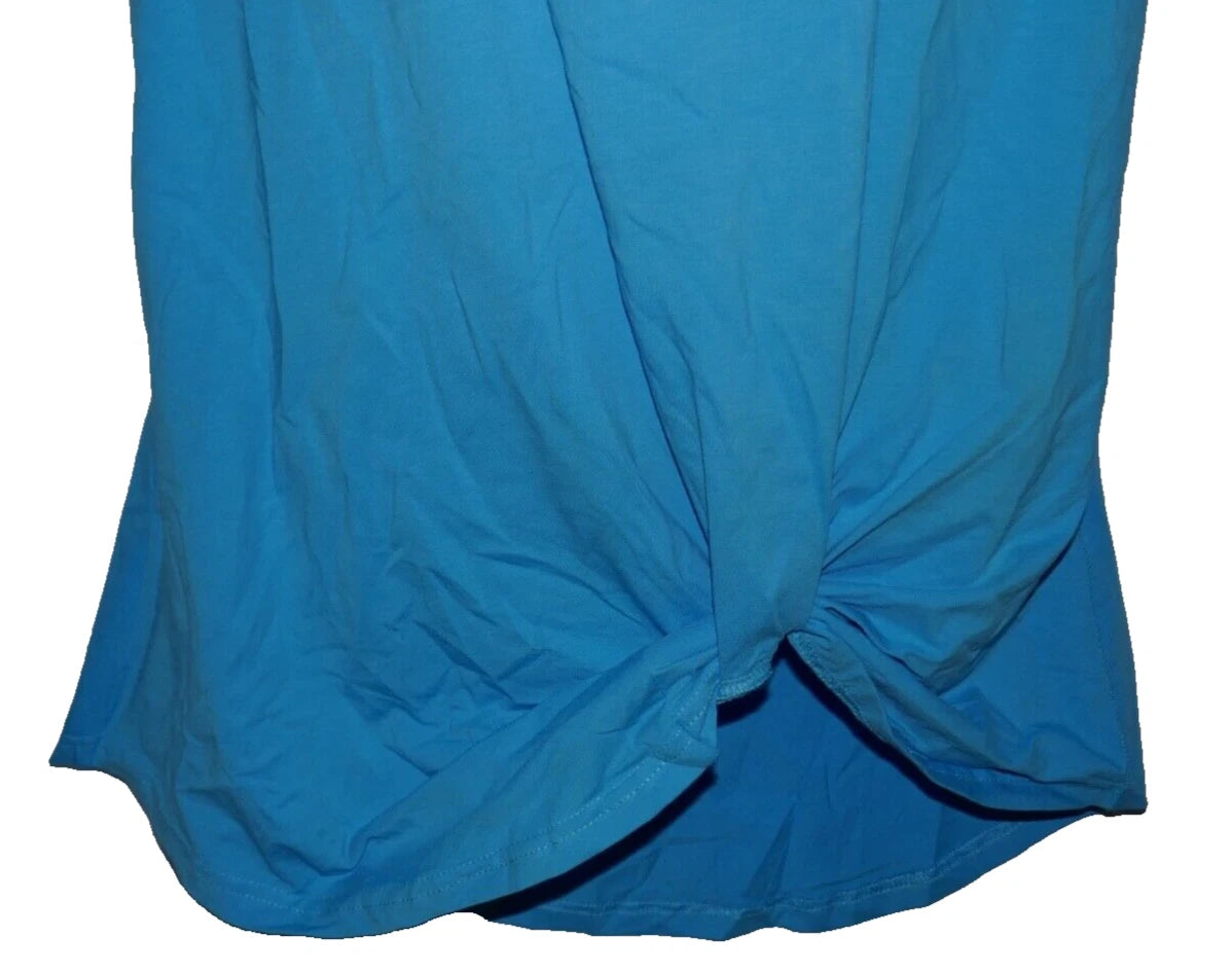 Women's Casual V Neck Twist Knot Short Sleeve T-Shirt