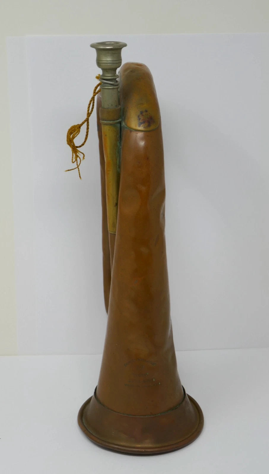 Antique British Canadian Military Duty Bugle A.K.A. M1855 by Beare & Son RARE