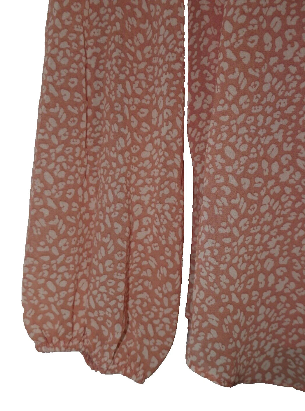 Women Boho Floral Print V Neck Long Puff Sleeve XL Blouse Shirts