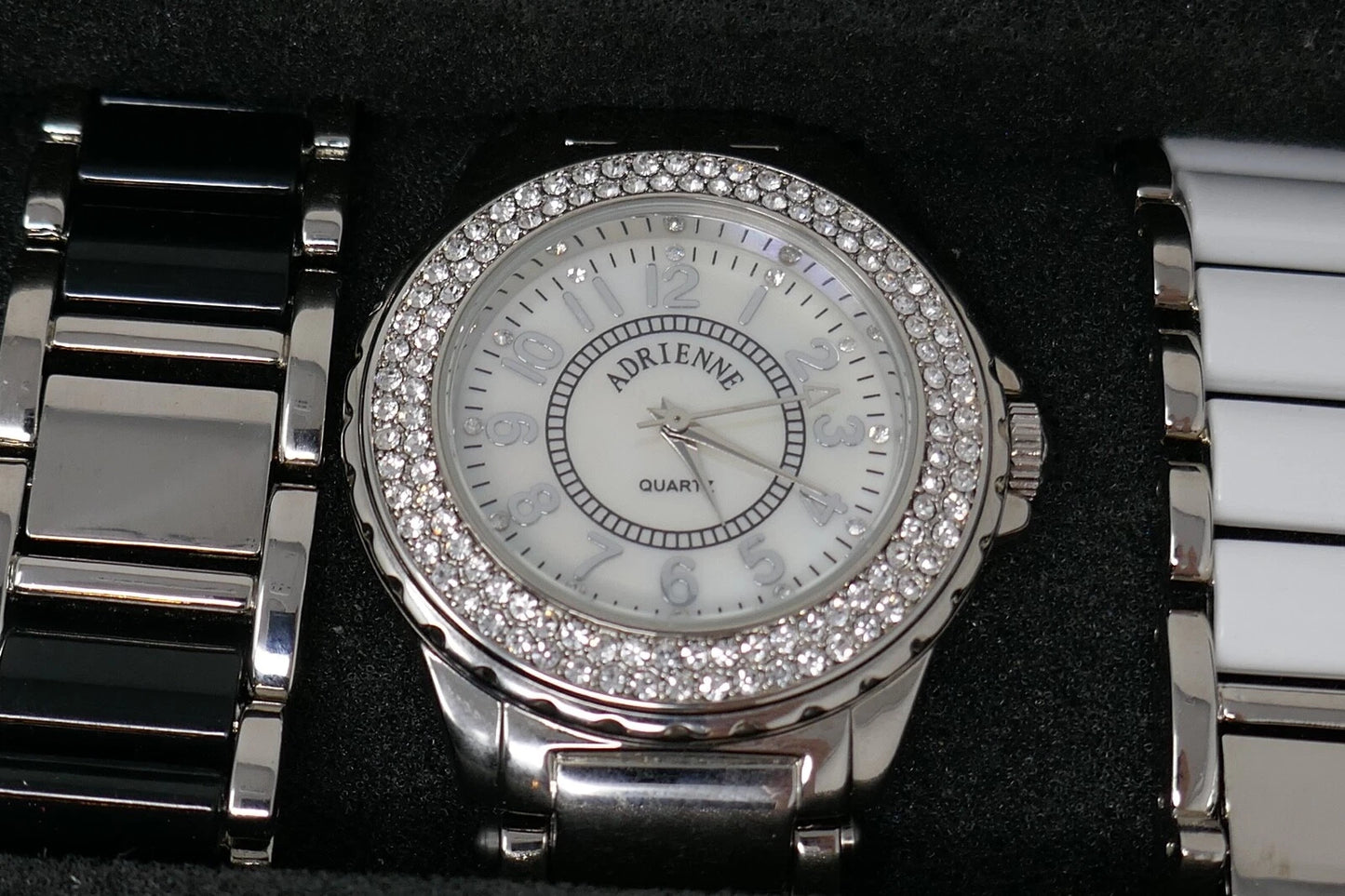 Real Collectibles By Adrienne Quartz Watch with Interchangeable Bands