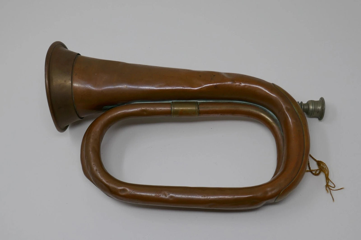 Antique British Canadian Military Duty Bugle A.K.A. M1855 by Beare & Son RARE