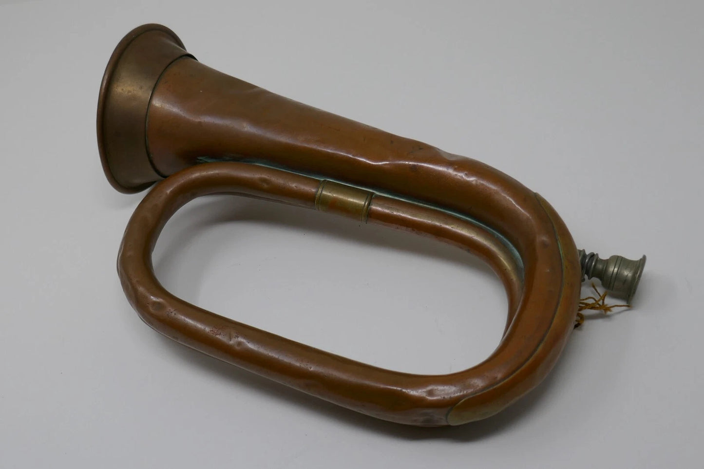 Antique British Canadian Military Duty Bugle A.K.A. M1855 by Beare & Son RARE