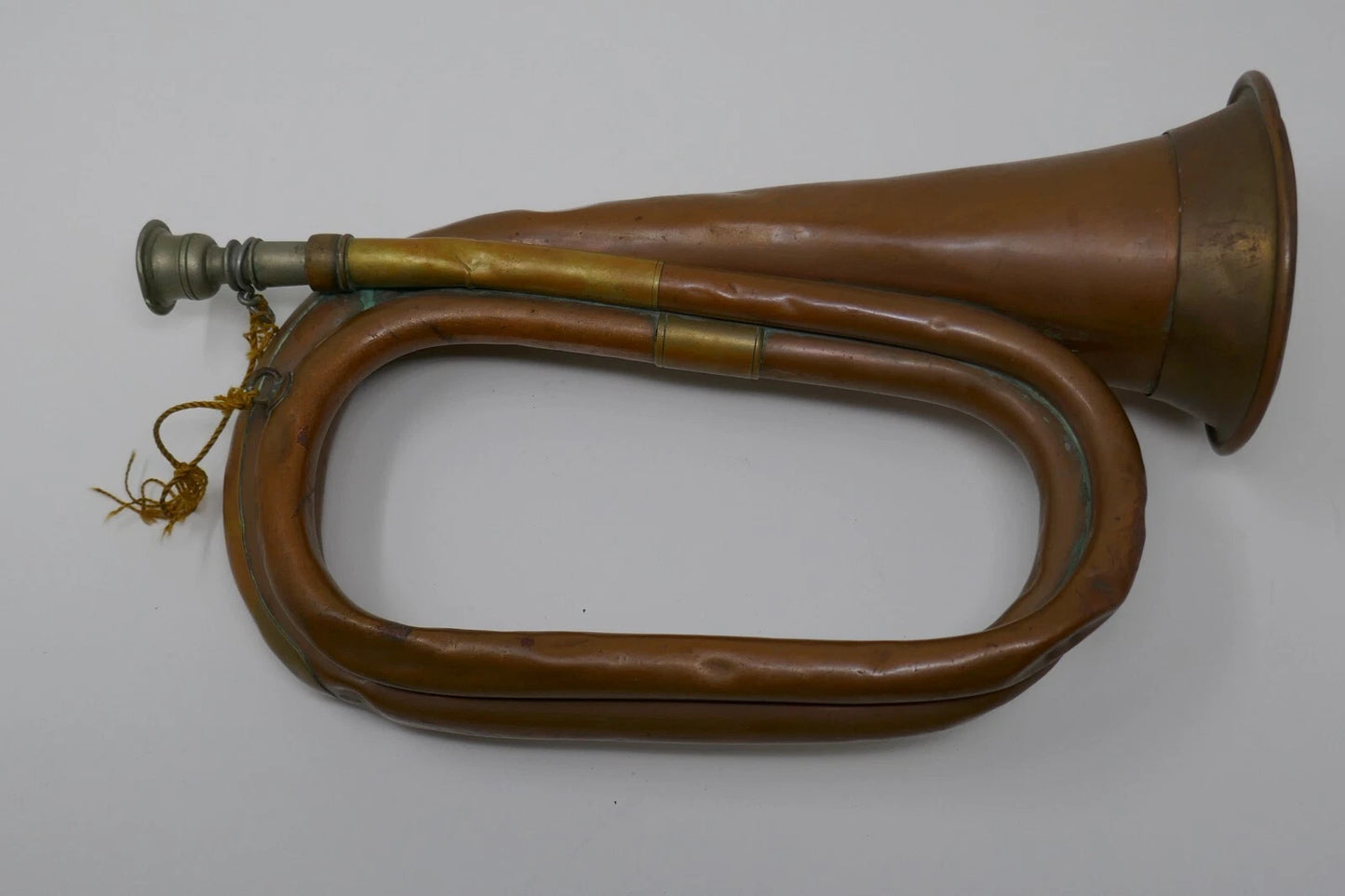 Antique British Canadian Military Duty Bugle A.K.A. M1855 by Beare & Son RARE