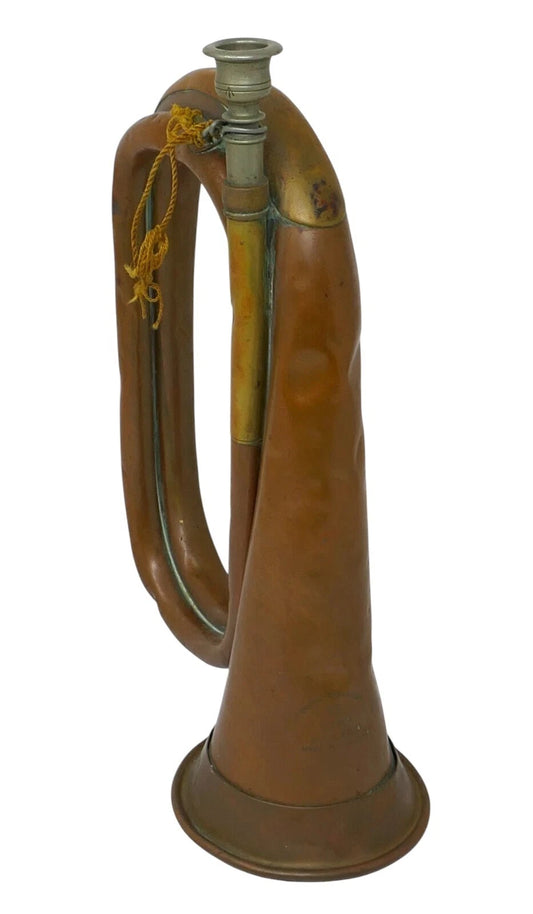 Antique British Canadian Military Duty Bugle A.K.A. M1855 by Beare & Son RARE